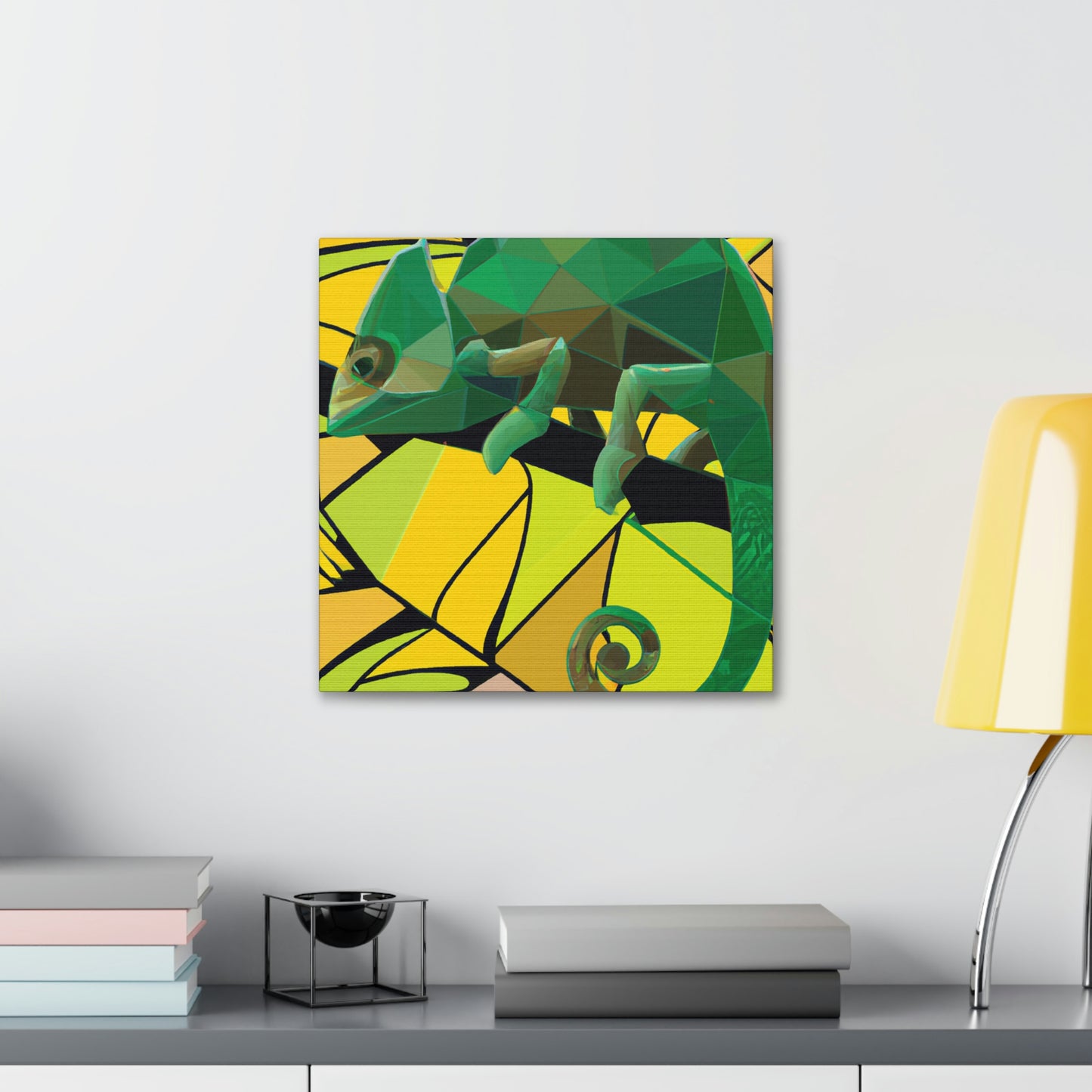 "Chameleon Calling Card" - Canvas