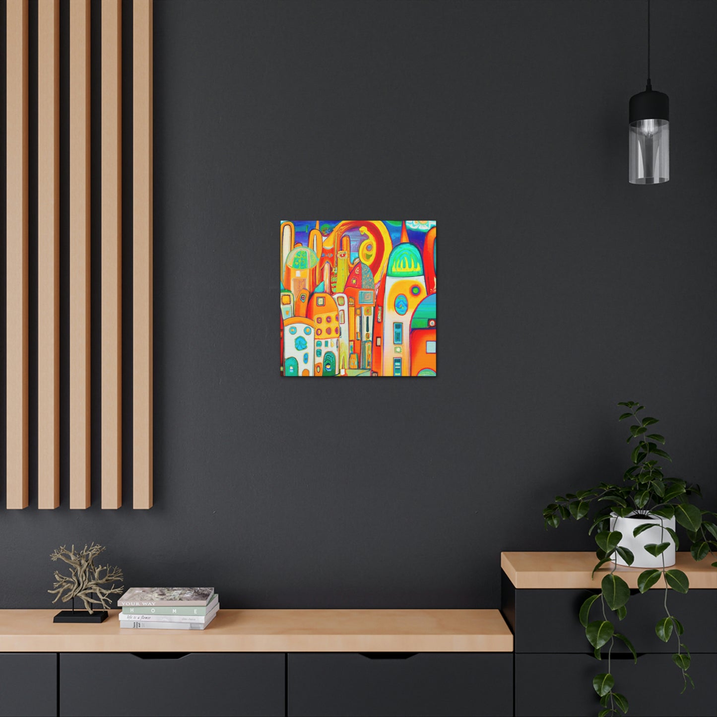 "Modern Nouveau Sunrise" - Canvas