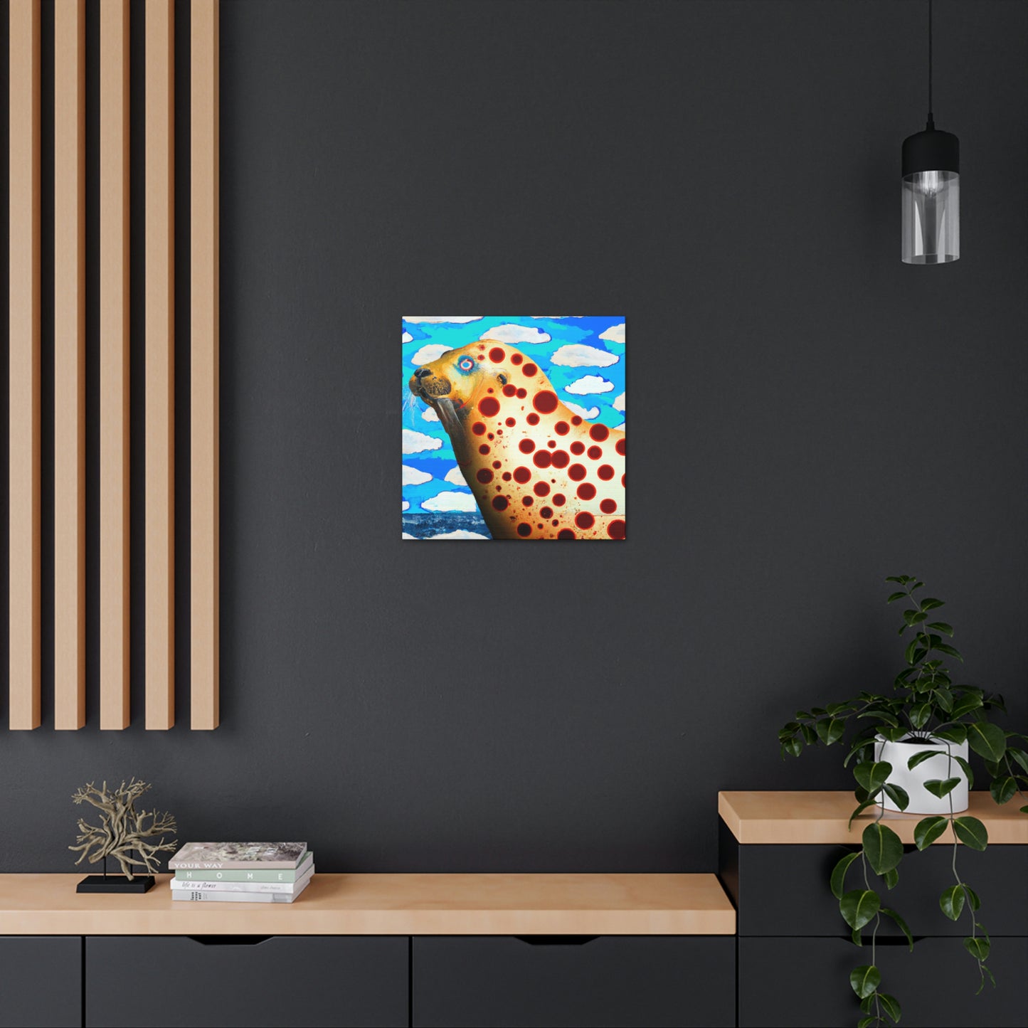 Sea Lions at Sunset - Canvas