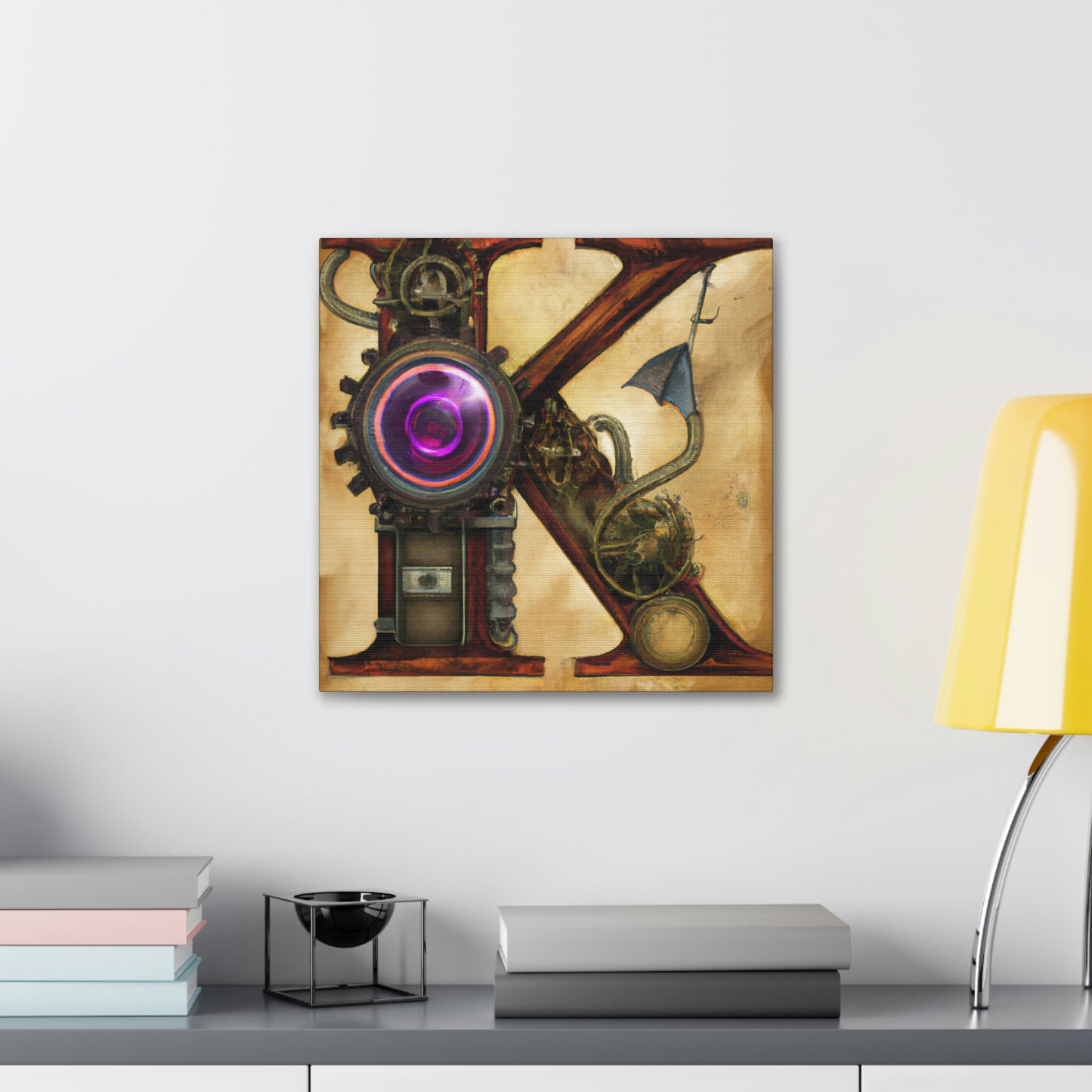 "Steampunk K. Portrait" - Canvas