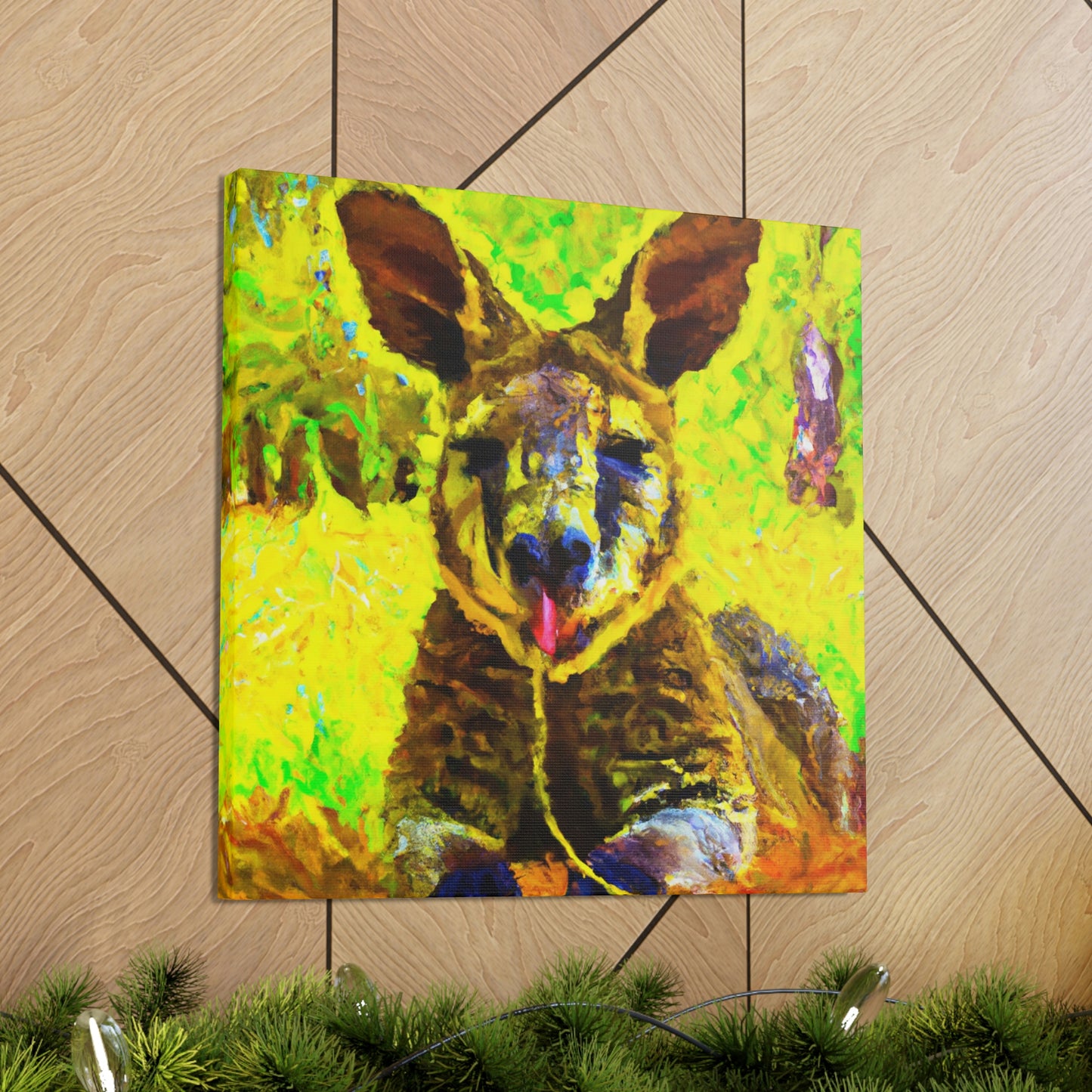 "Wallaby in Pastel Tones" - Canvas