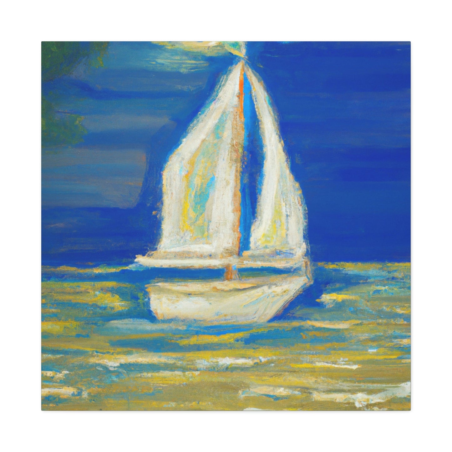 "Sailboat at Sea" - Canvas