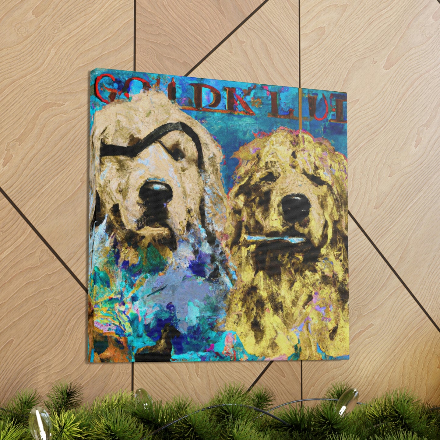 "Golden Retriever Repose" - Canvas