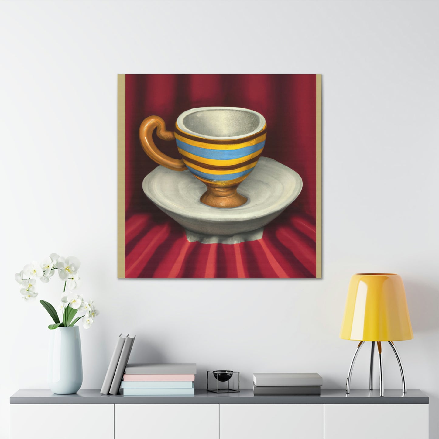 Coffee Cup Neoclassicism - Canvas