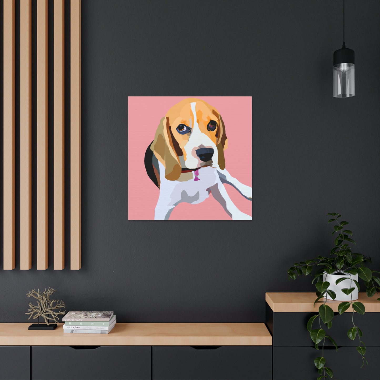 "Regal Beagle Minimalism" - Canvas