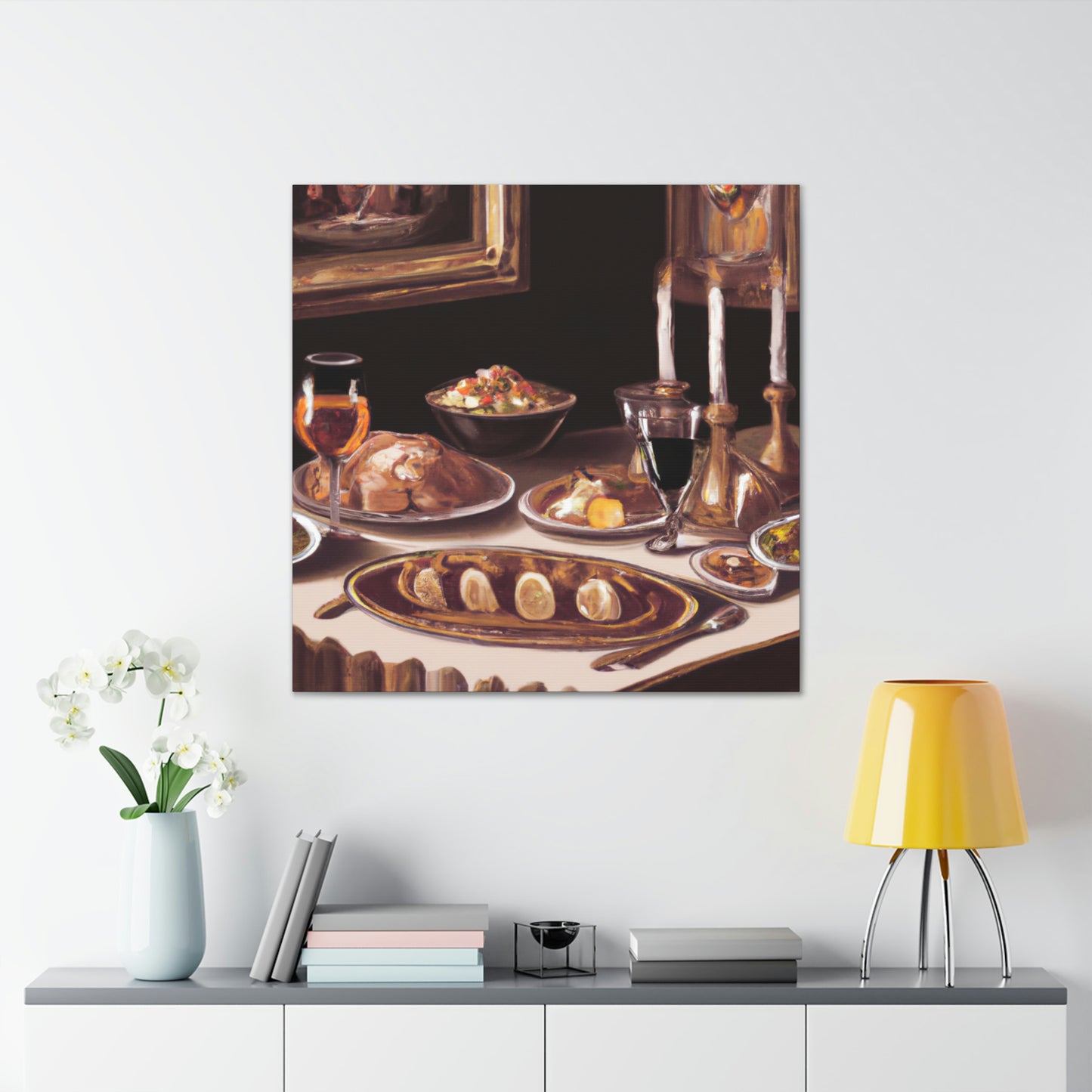 Dining Scene Neoclassic - Canvas