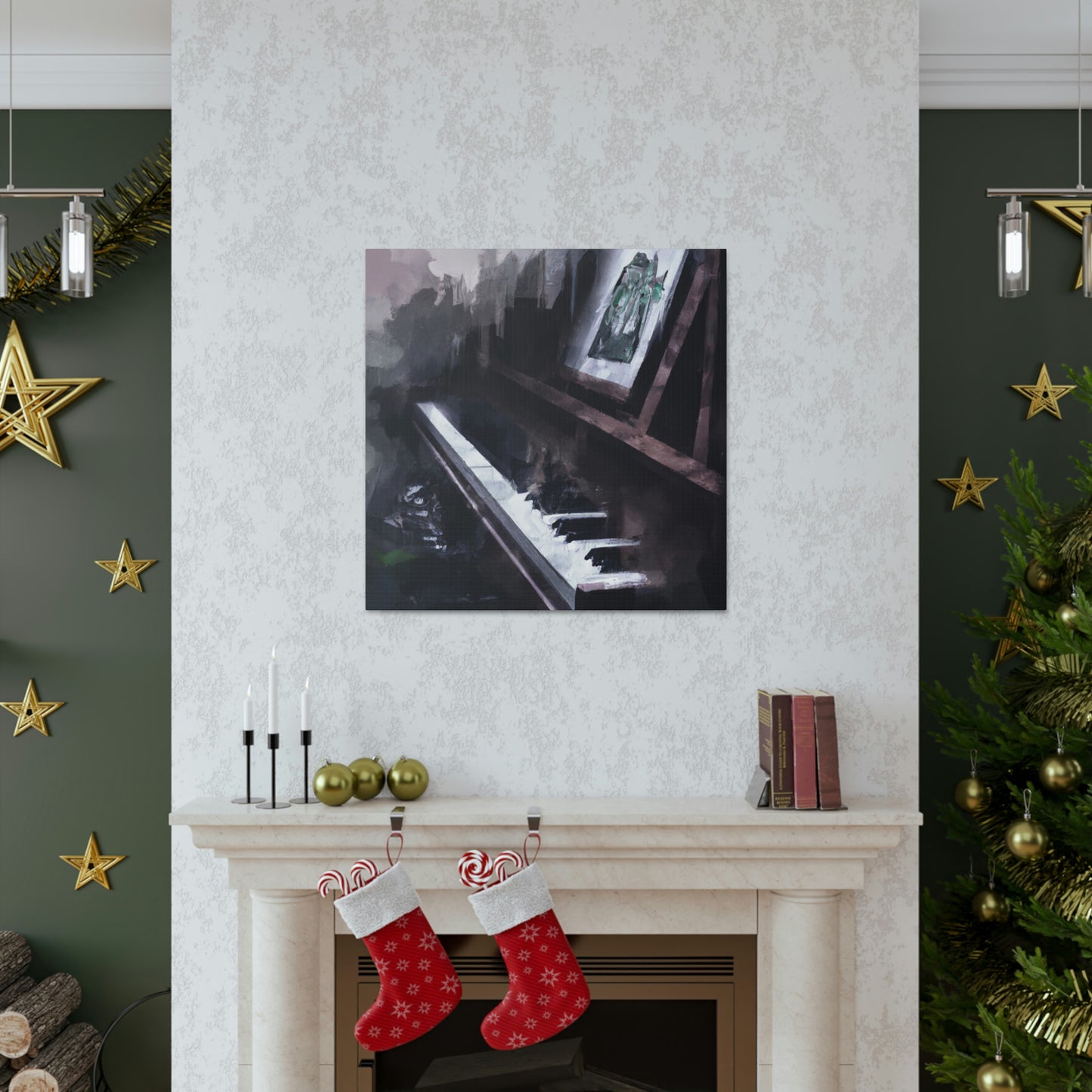 Piano in Reflection - Canvas