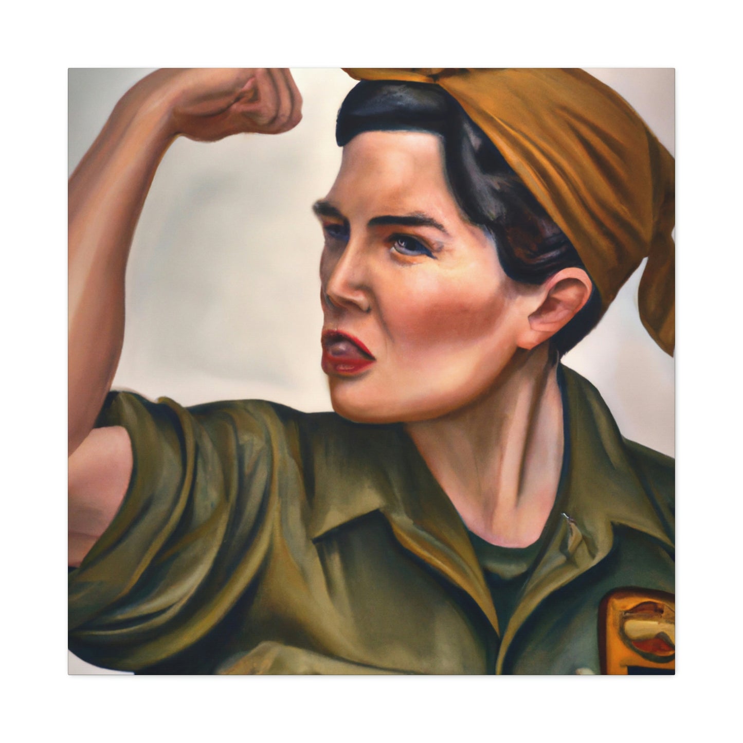 "Rosie the Riveter Stands" - Canvas