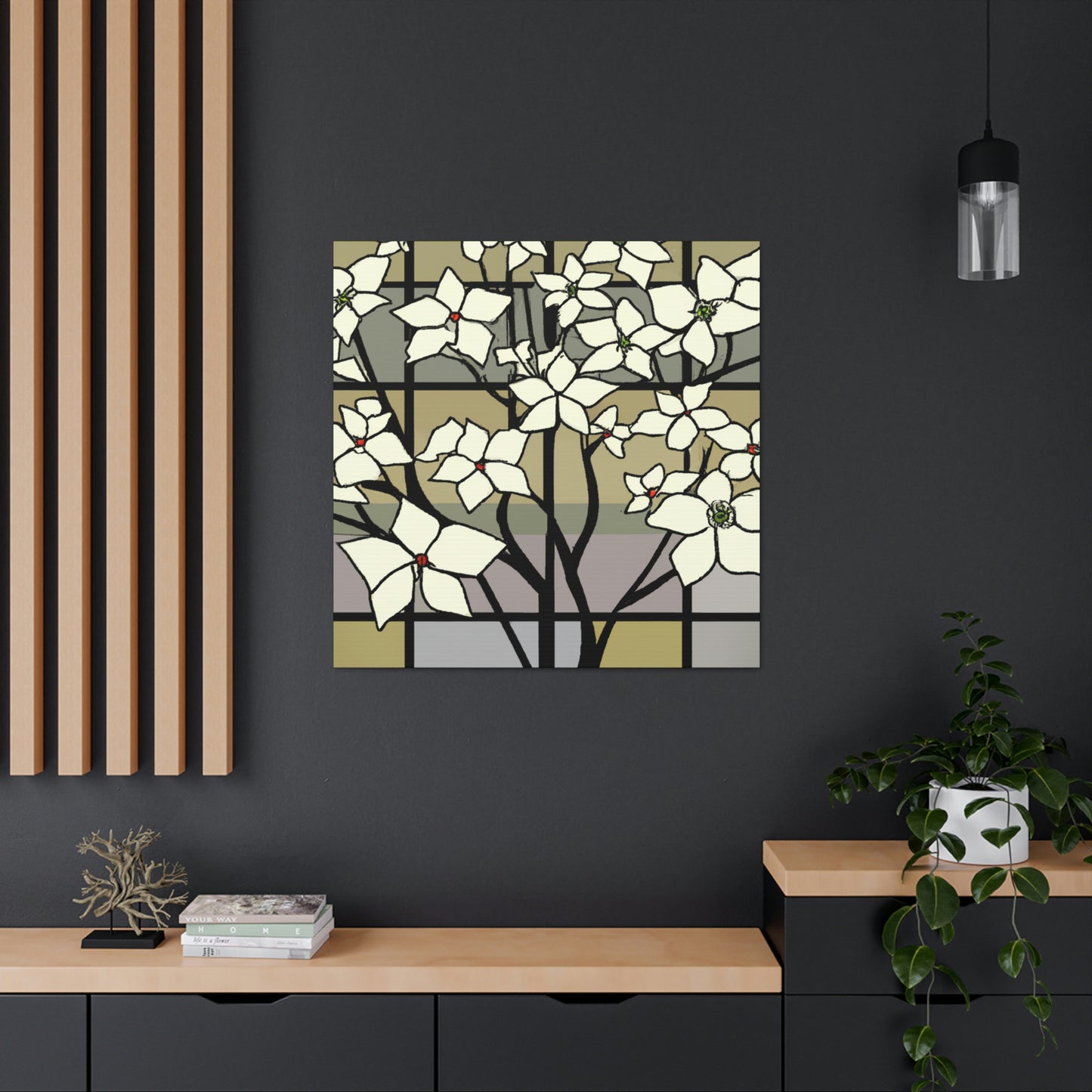 "Spear of Dogwood Blossoms" - Canvas