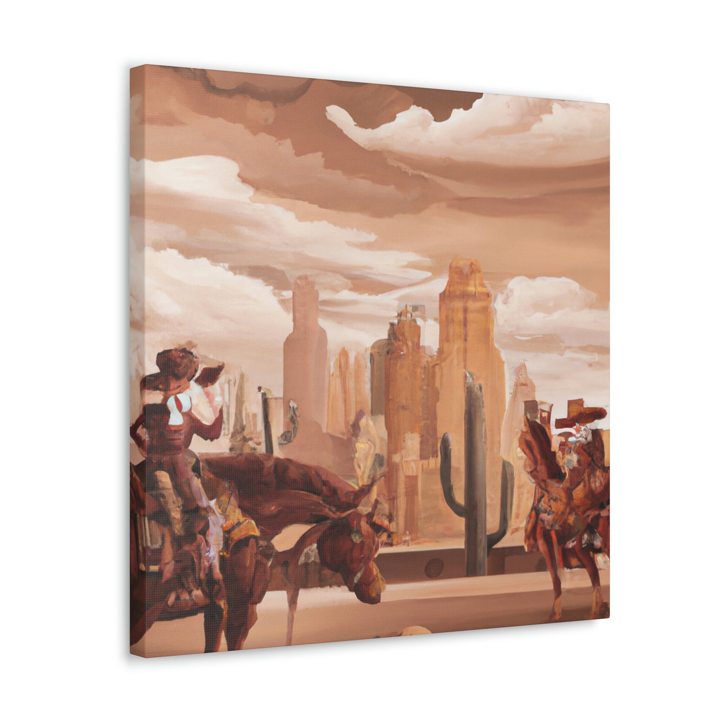 Modern Western Desertscape - Canvas