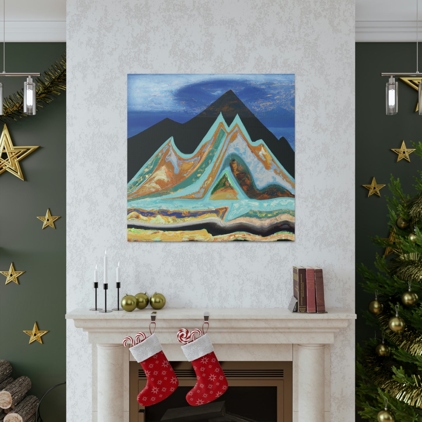 Mountain Mystique Painting - Canvas