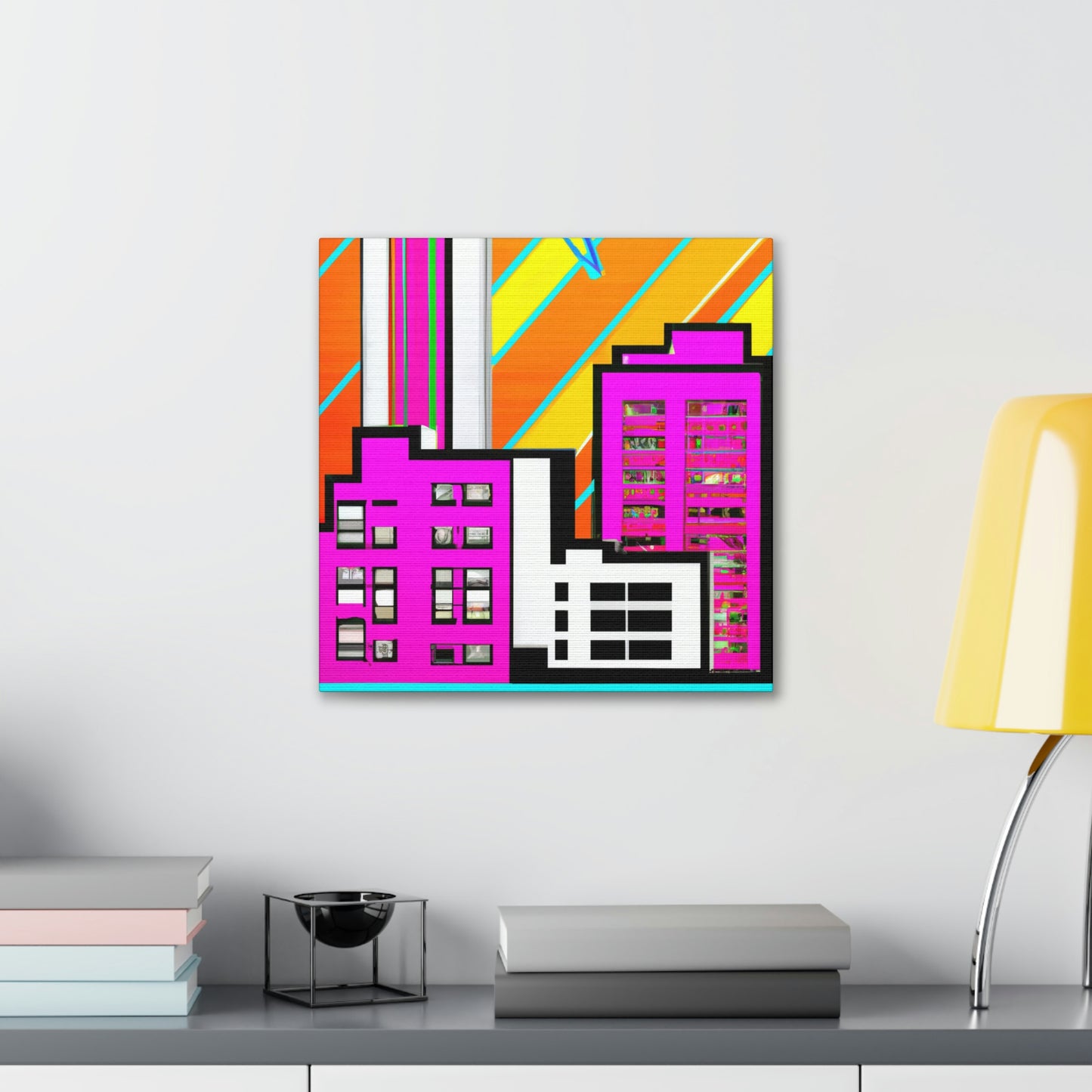 Modern Art Deco Delight - Canvas