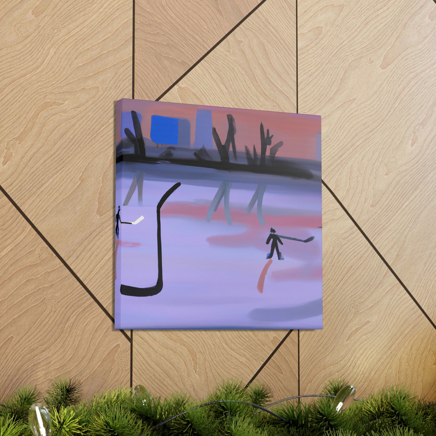 Hockey in Minimalism - Canvas