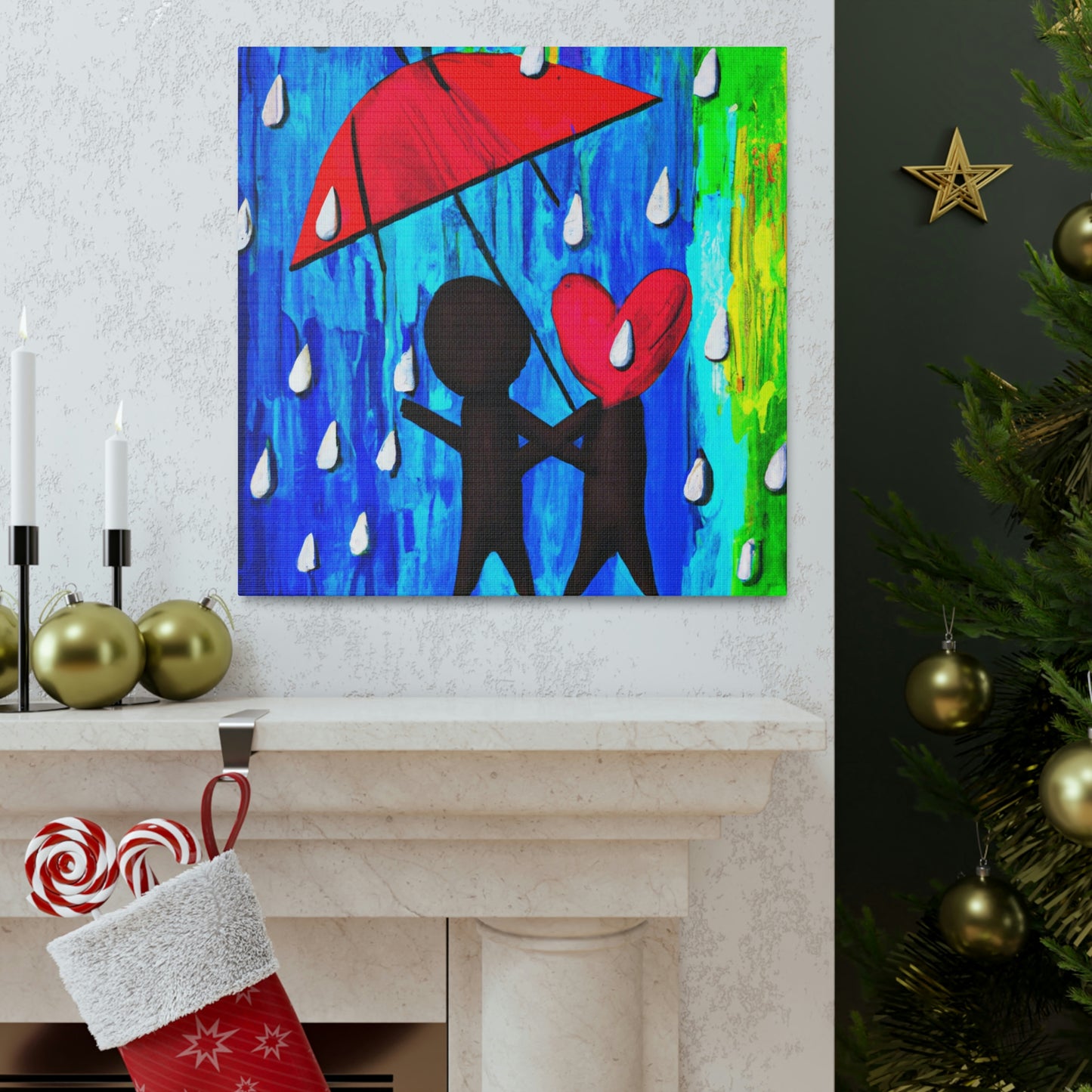 Love in the Rain - Canvas