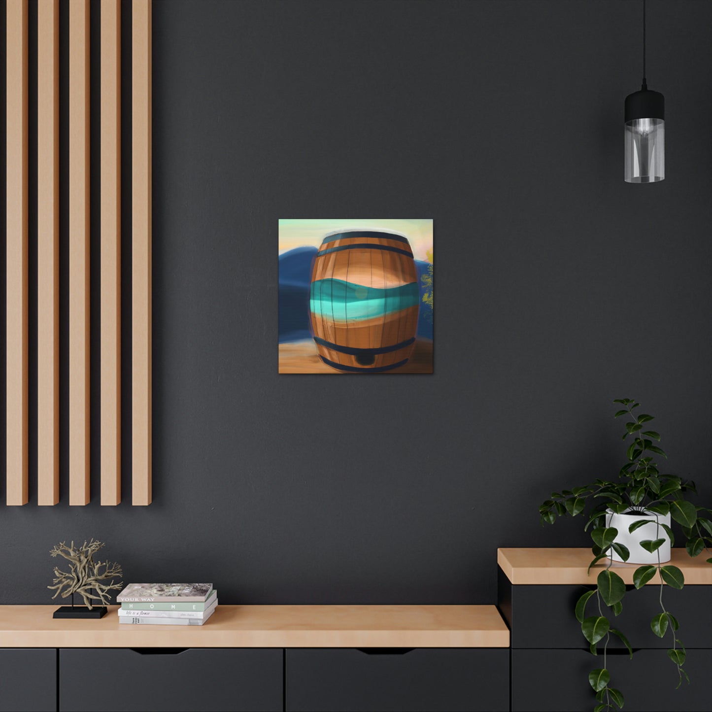 "Whiskey Barrell Nocturne" - Canvas