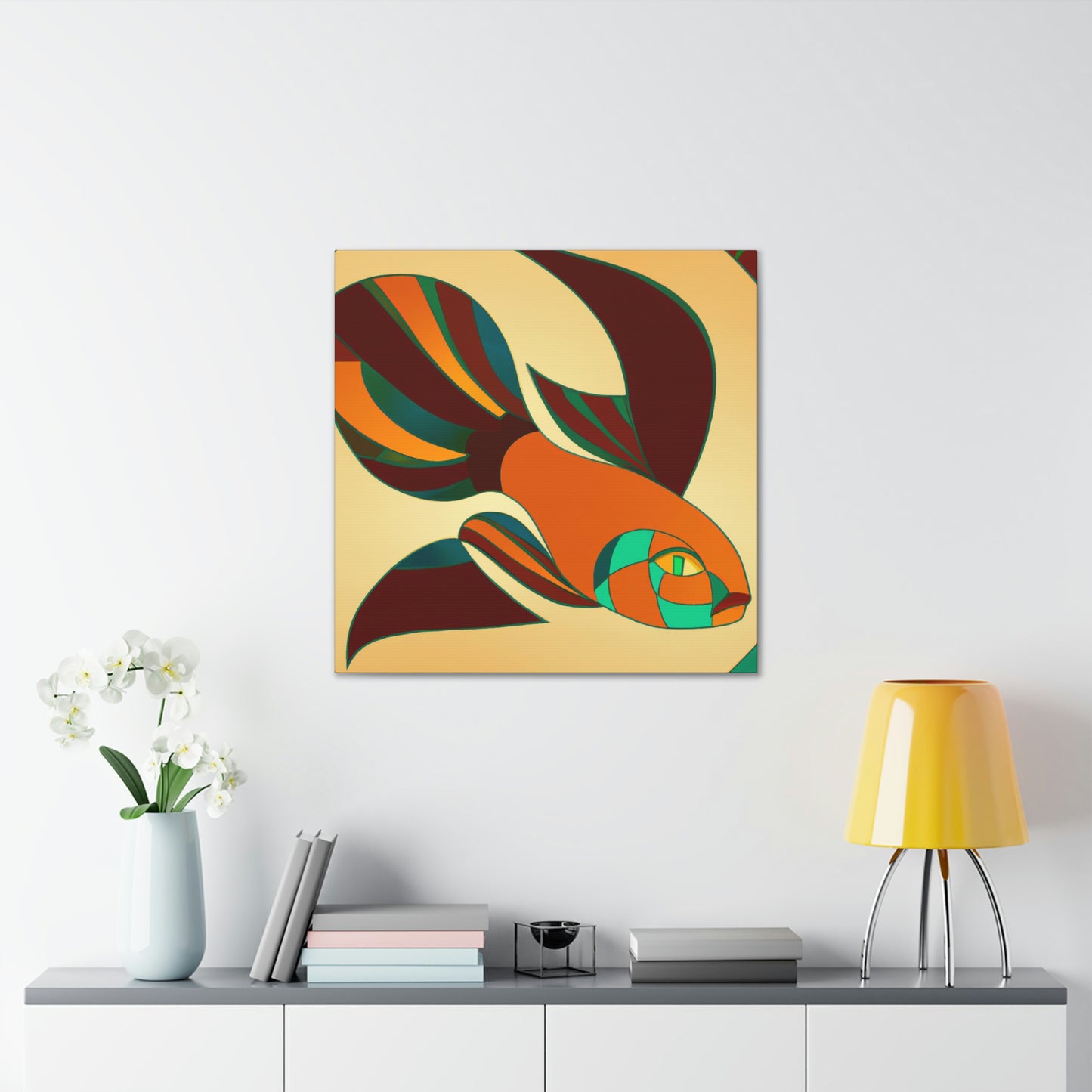 "Guppy's Glittering Groove" - Canvas