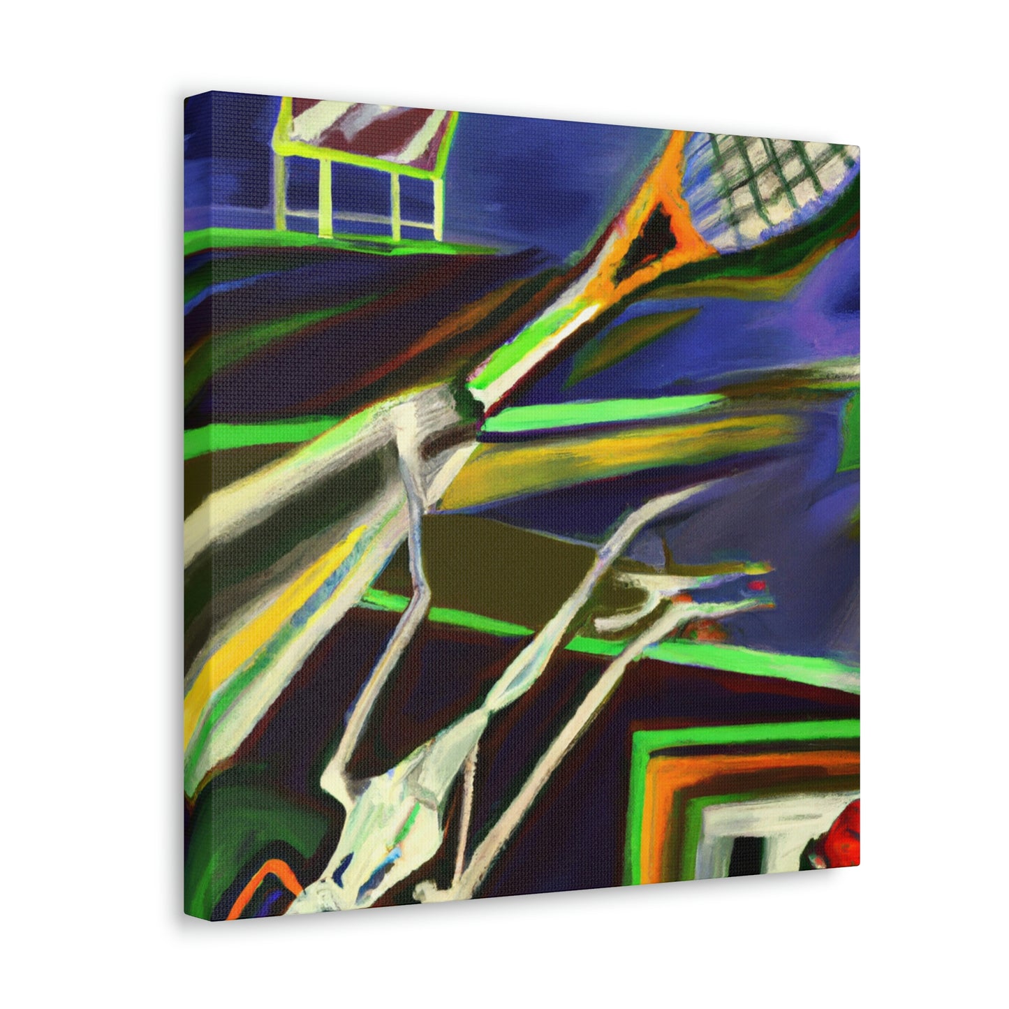 Tennis at Midnight Sky - Canvas