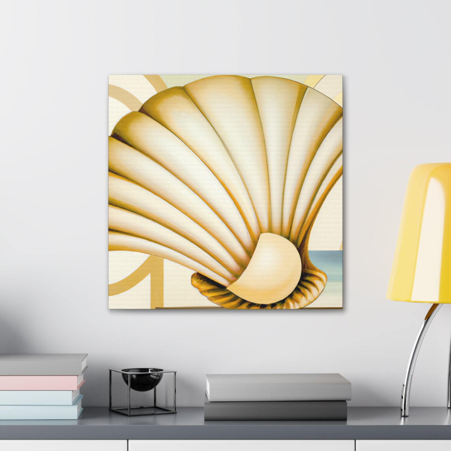 Glimmering Clam Sunset - Canvas