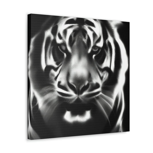 "Majestic Bengal Tiger Scene" - Canvas