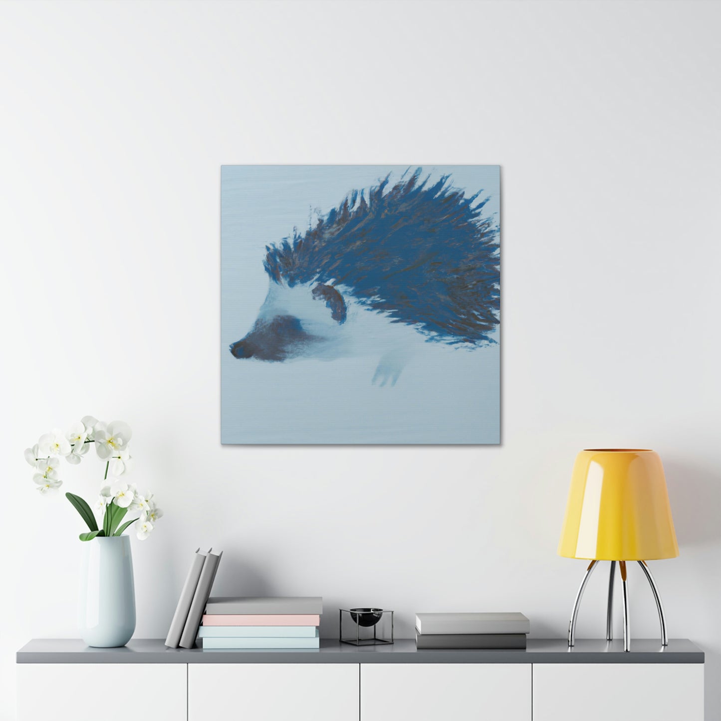 "Hedgehog in Minimalism" - Canvas