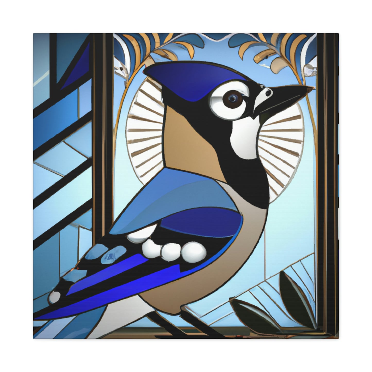 "Midnight Blue Jay Dream" - Canvas