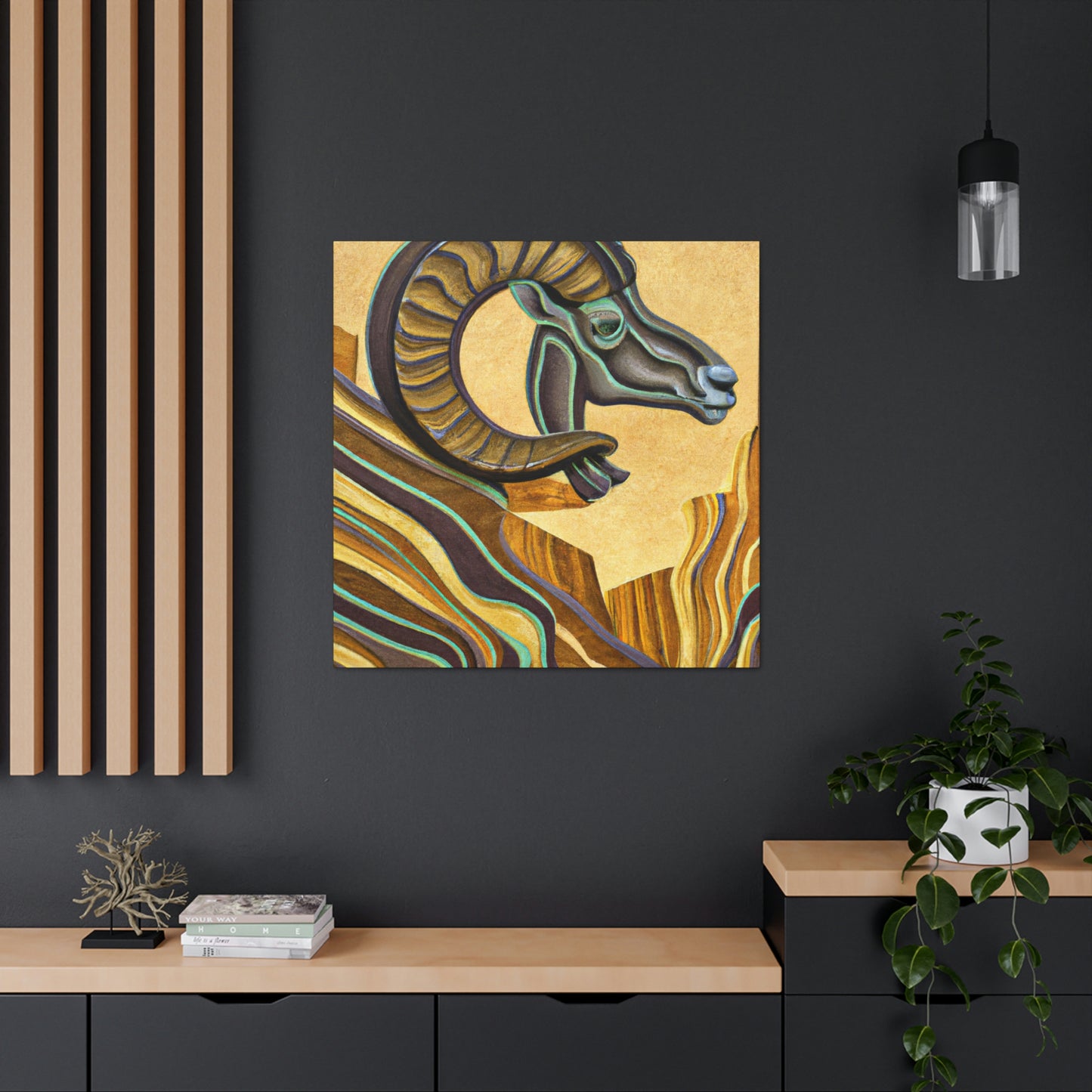 Mountain Majesty Bighorn - Canvas