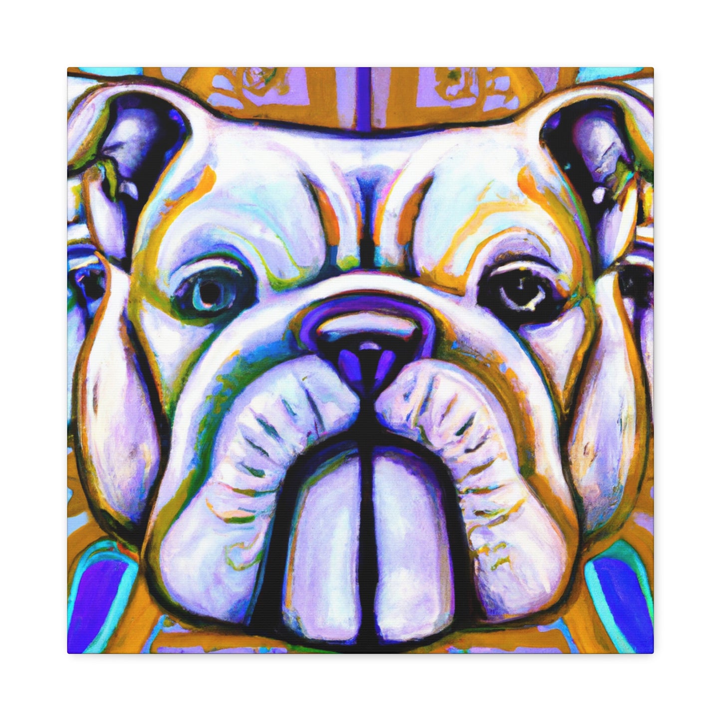 "Bulldog's Deco Dream" - Canvas