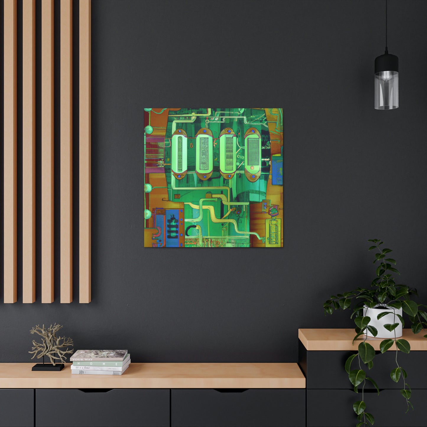 "Electricity Meets Artistry" - Canvas