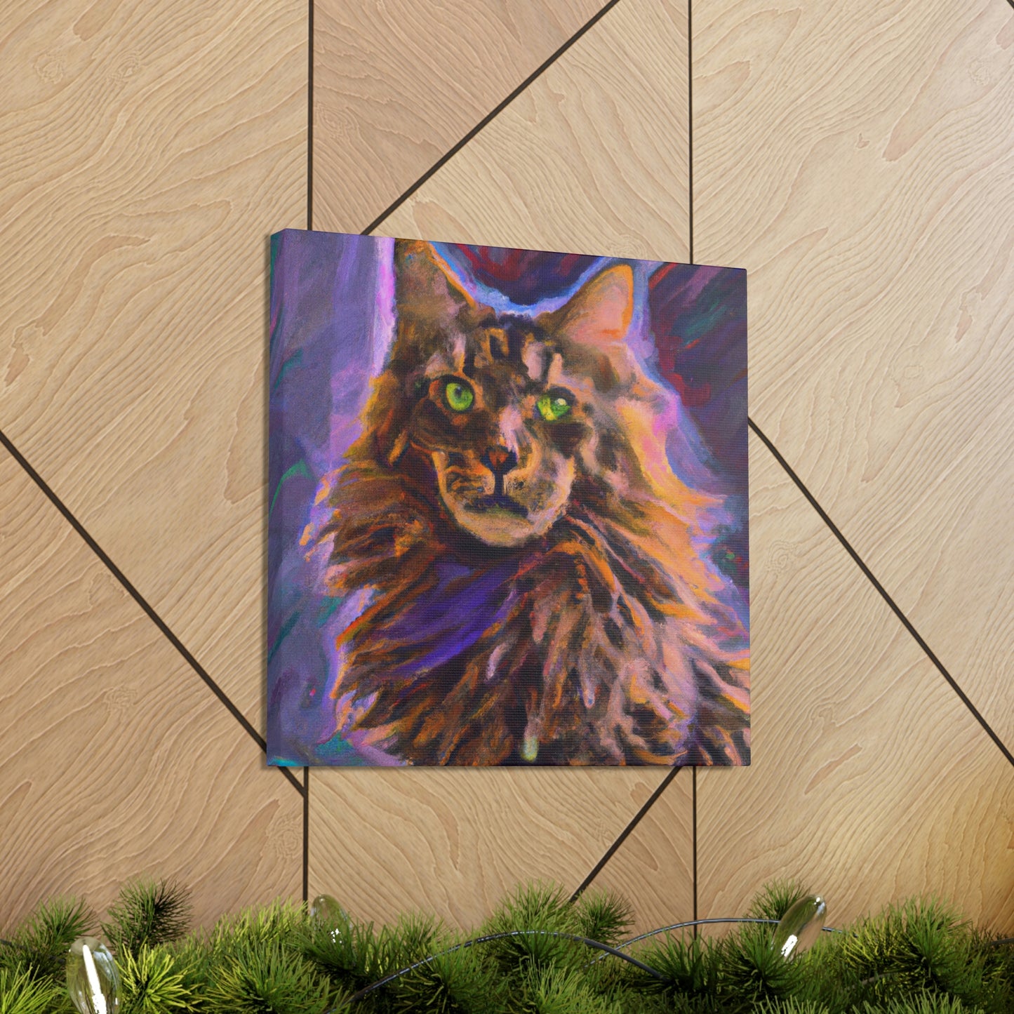 Fur of Maine Coon - Canvas