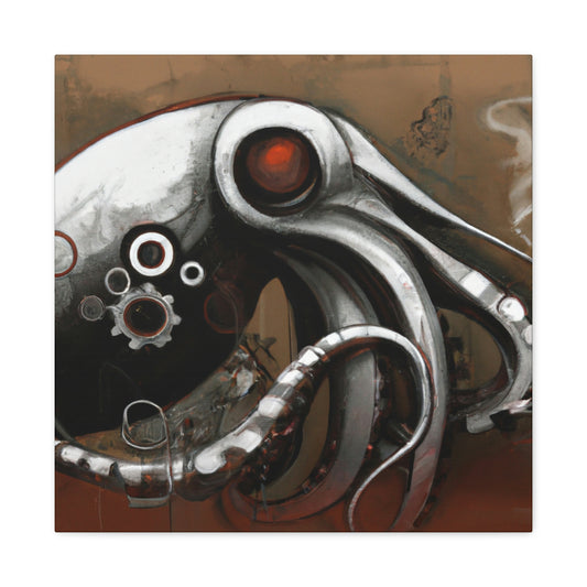 Octopus in Airship Gear - Canvas