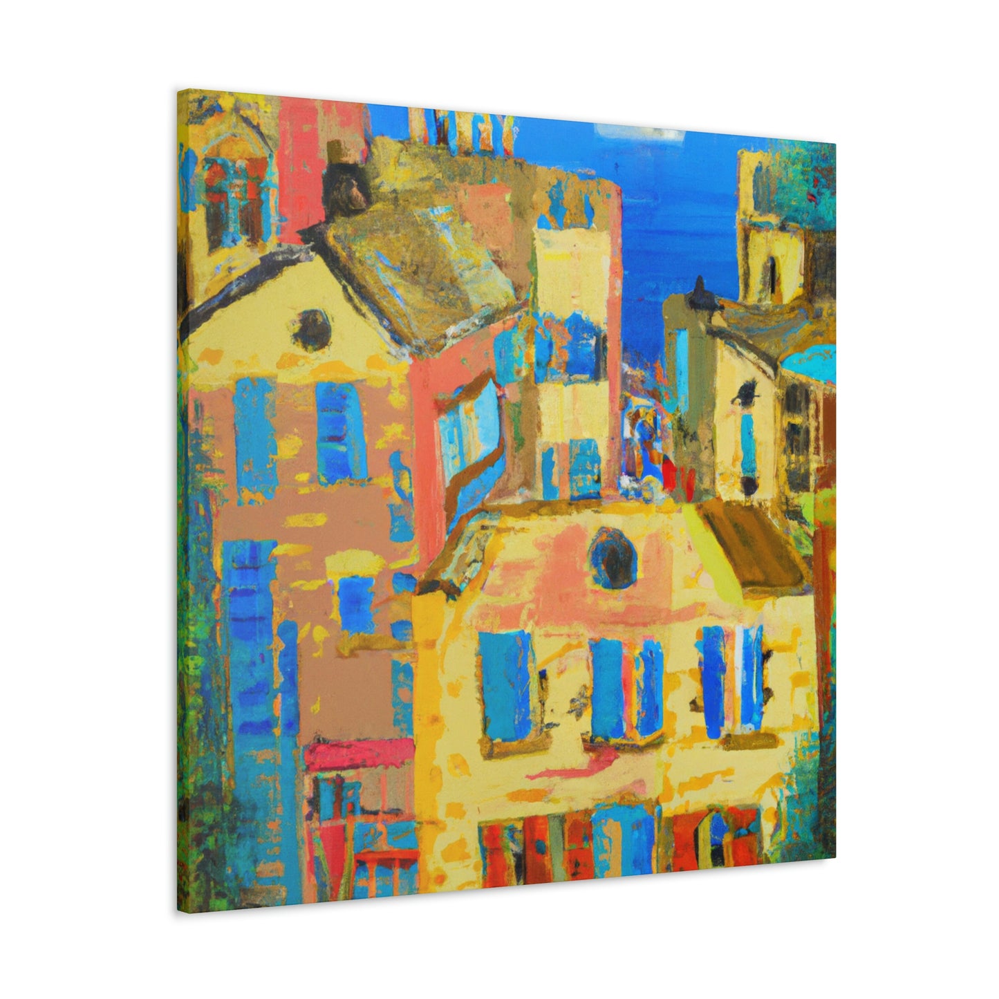 "Mediterranean Brilliance Ablaze" - Canvas