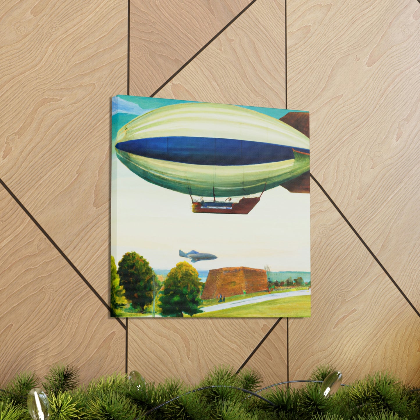 "Blimp in the Sky" - Canvas