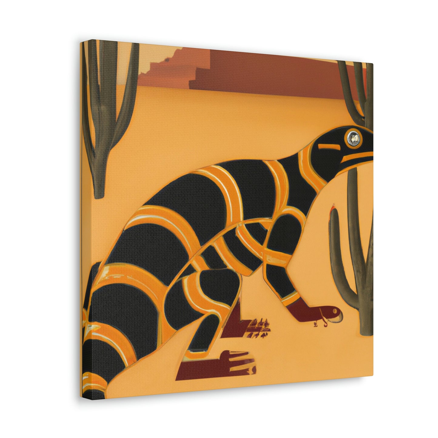 "Gila Monster Glistens" - Canvas