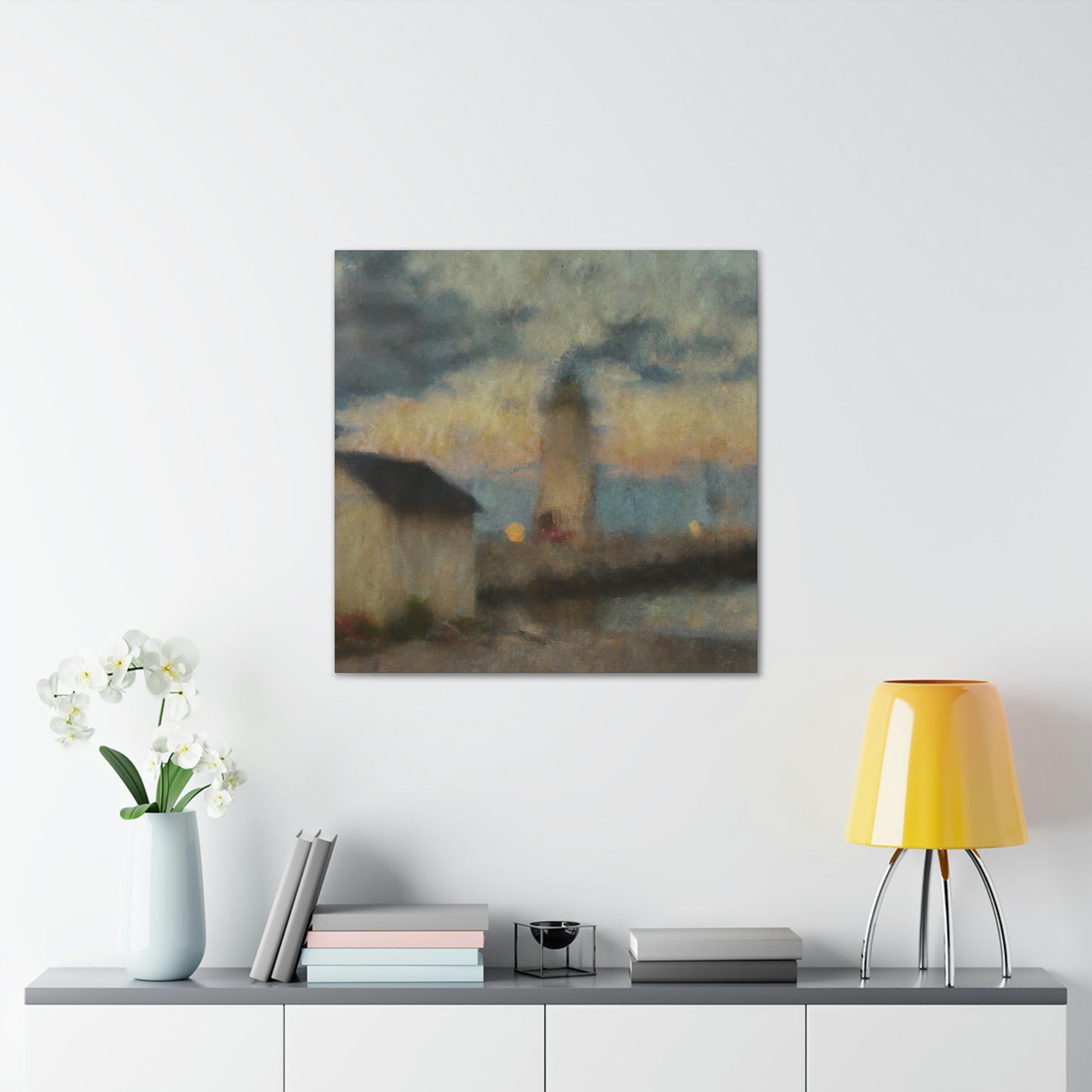 "Lighthouse on the Coast" - Canvas