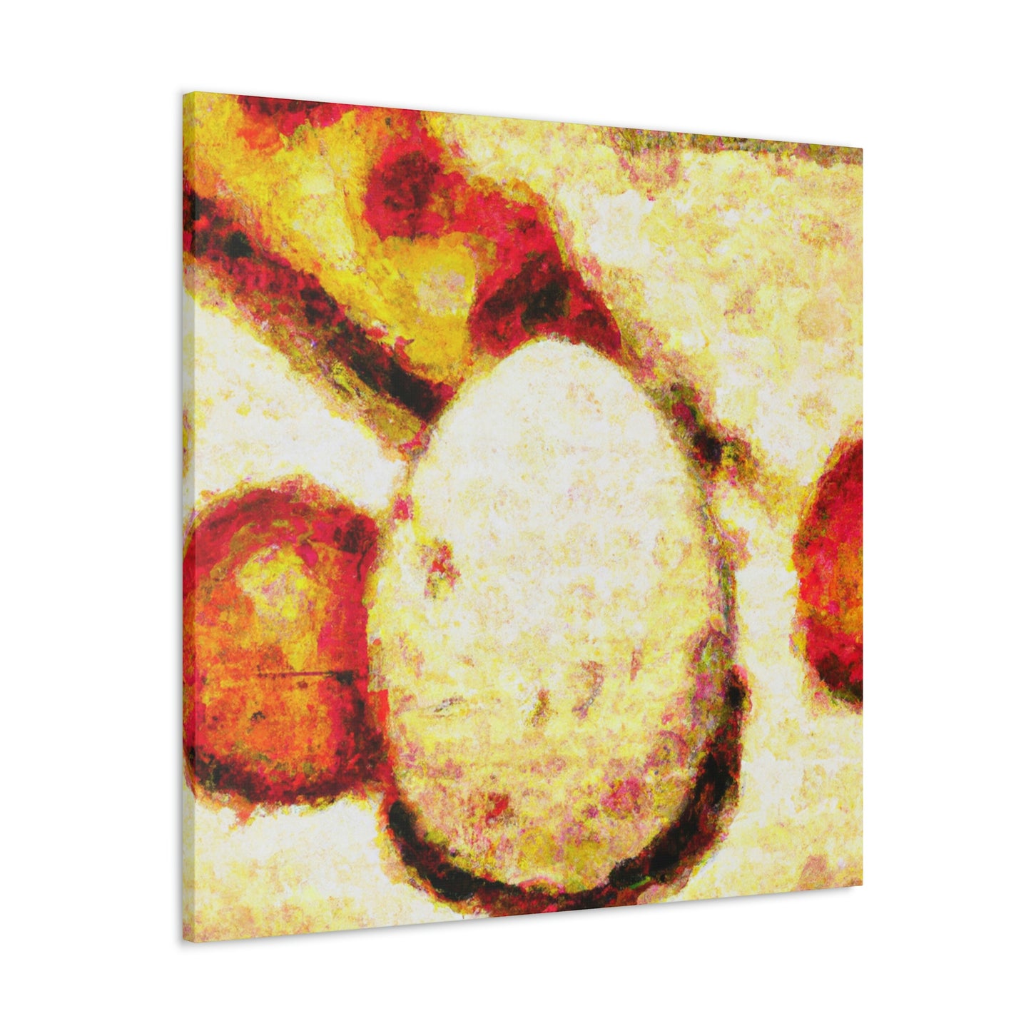 Eggs in Pointillism - Canvas