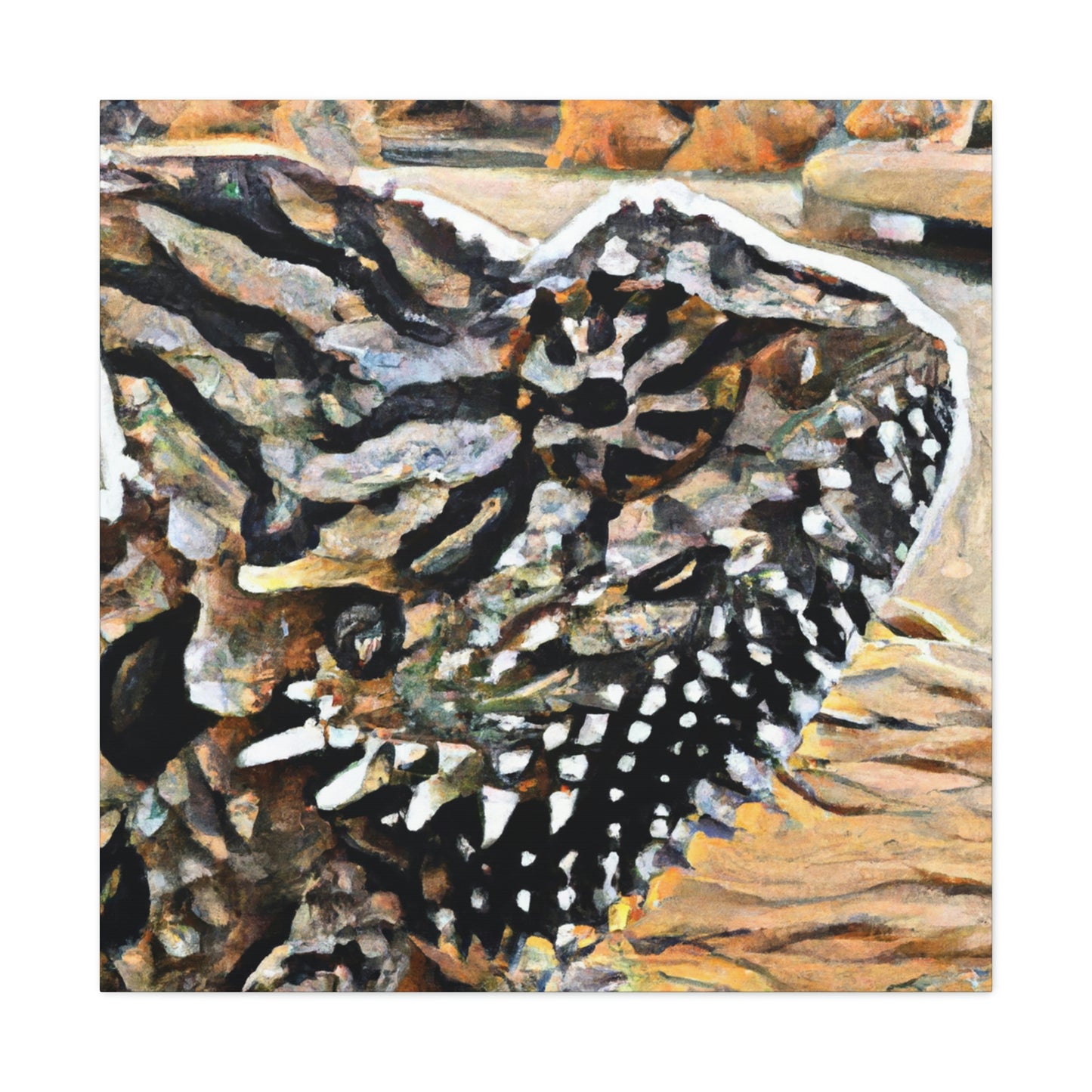 Horned Lizard Radiance - Canvas