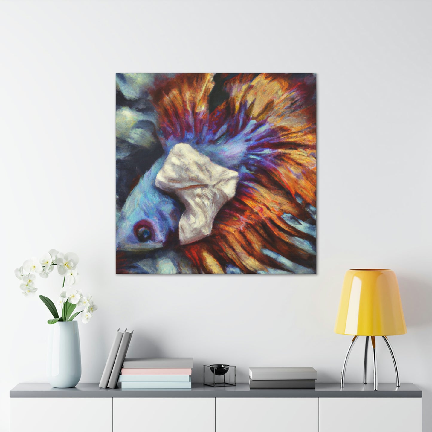 "Surreal Betta Flying" - Canvas