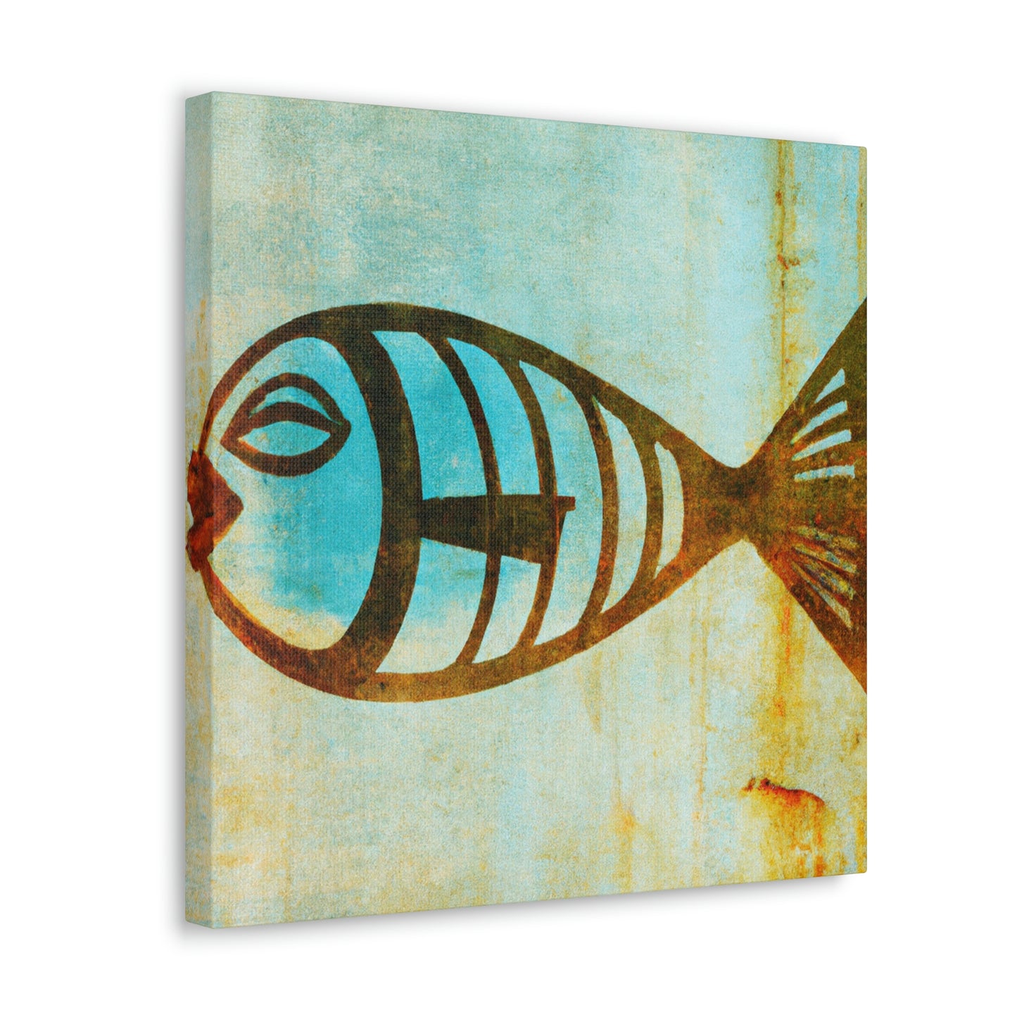 "Gilded Fish Glistening' - Canvas