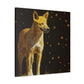 Dingo in Pointillism - Canvas