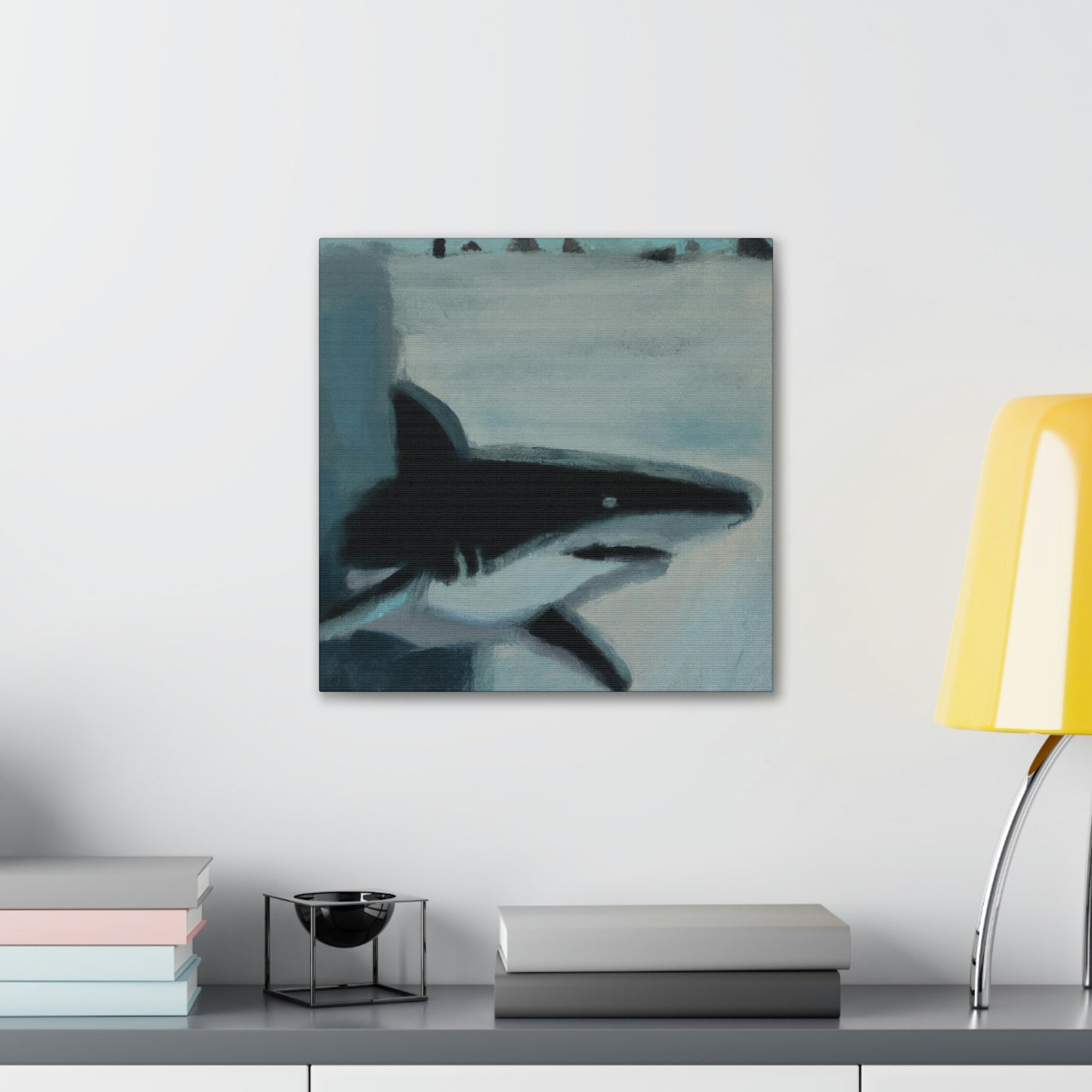 "The Shark's Abstract Symphony" - Canvas