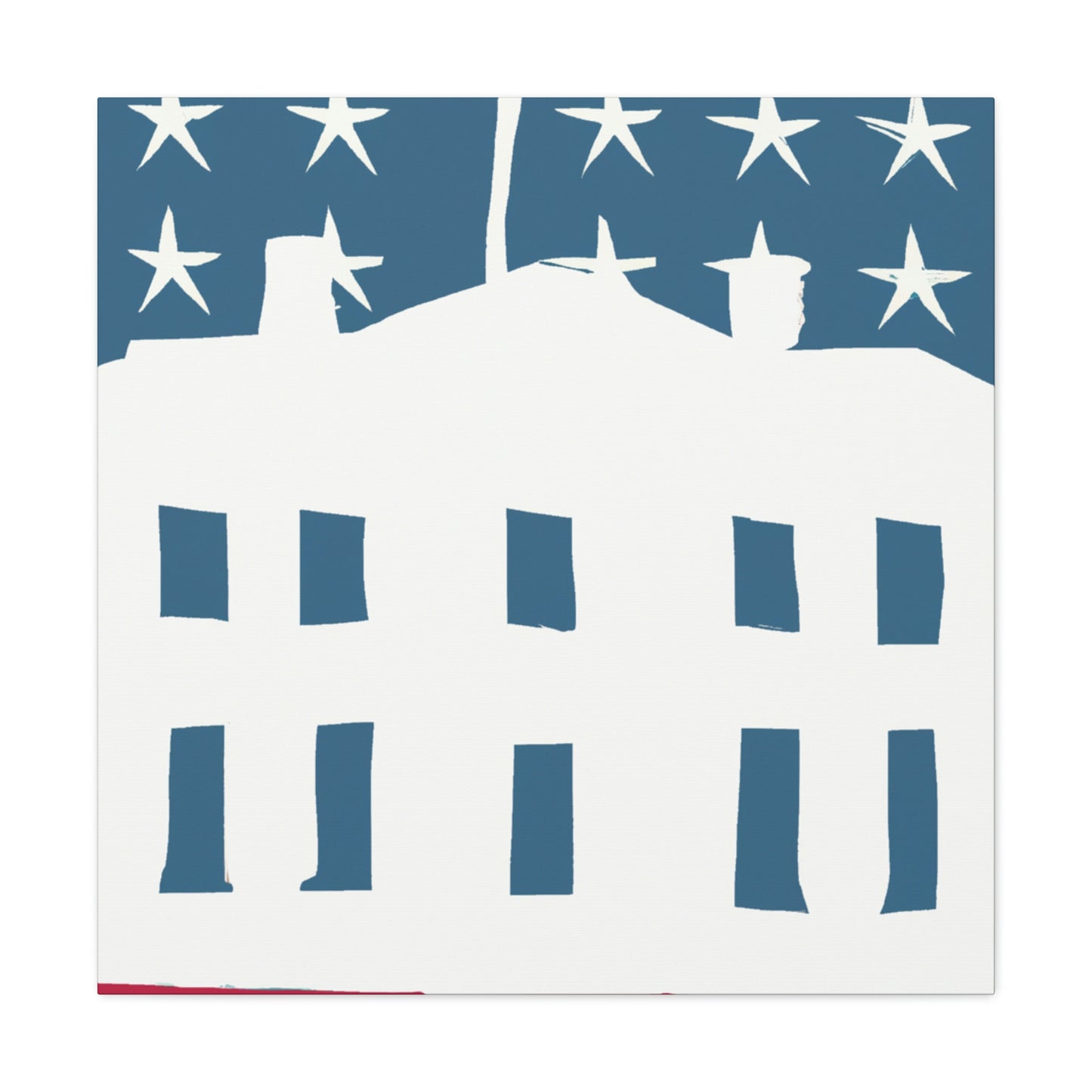 "White House Simplicity" - Canvas