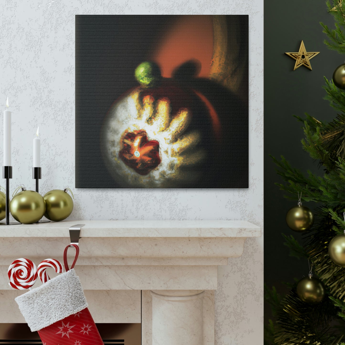 "Christmas Ornament Splendor" - Canvas