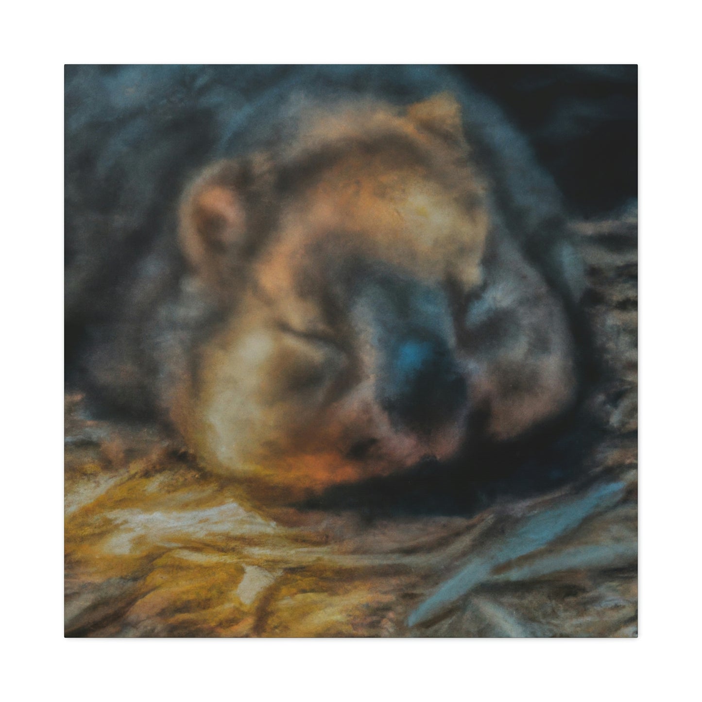 Wombat Abstract Nocturne - Canvas