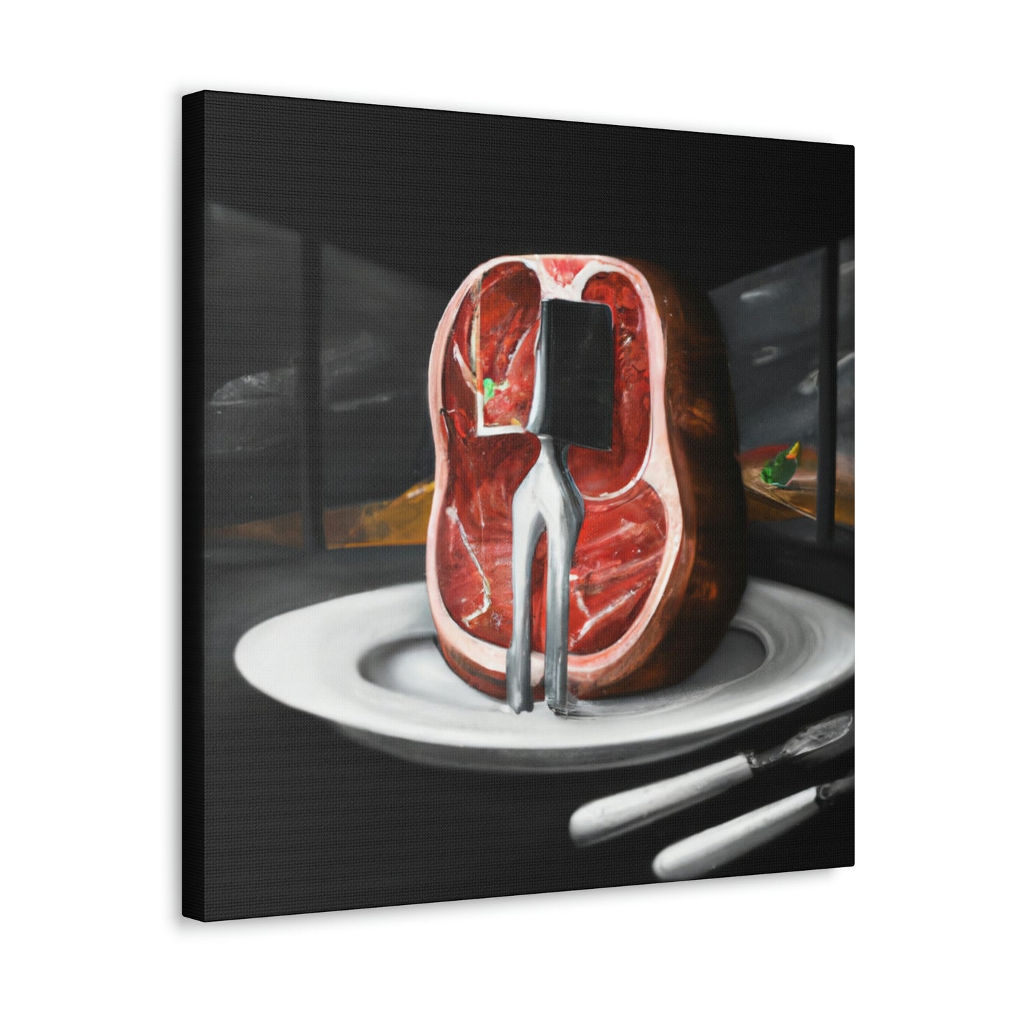 "Steak in Surrealism" - Canvas