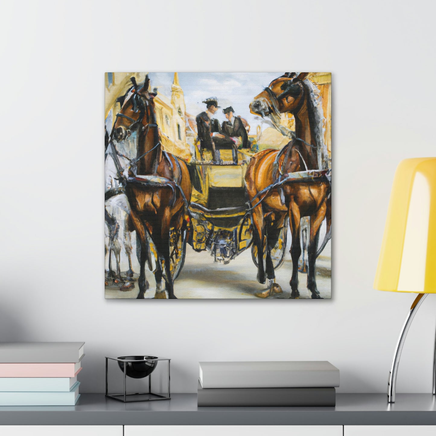 "Riding in a Carriage" - Canvas