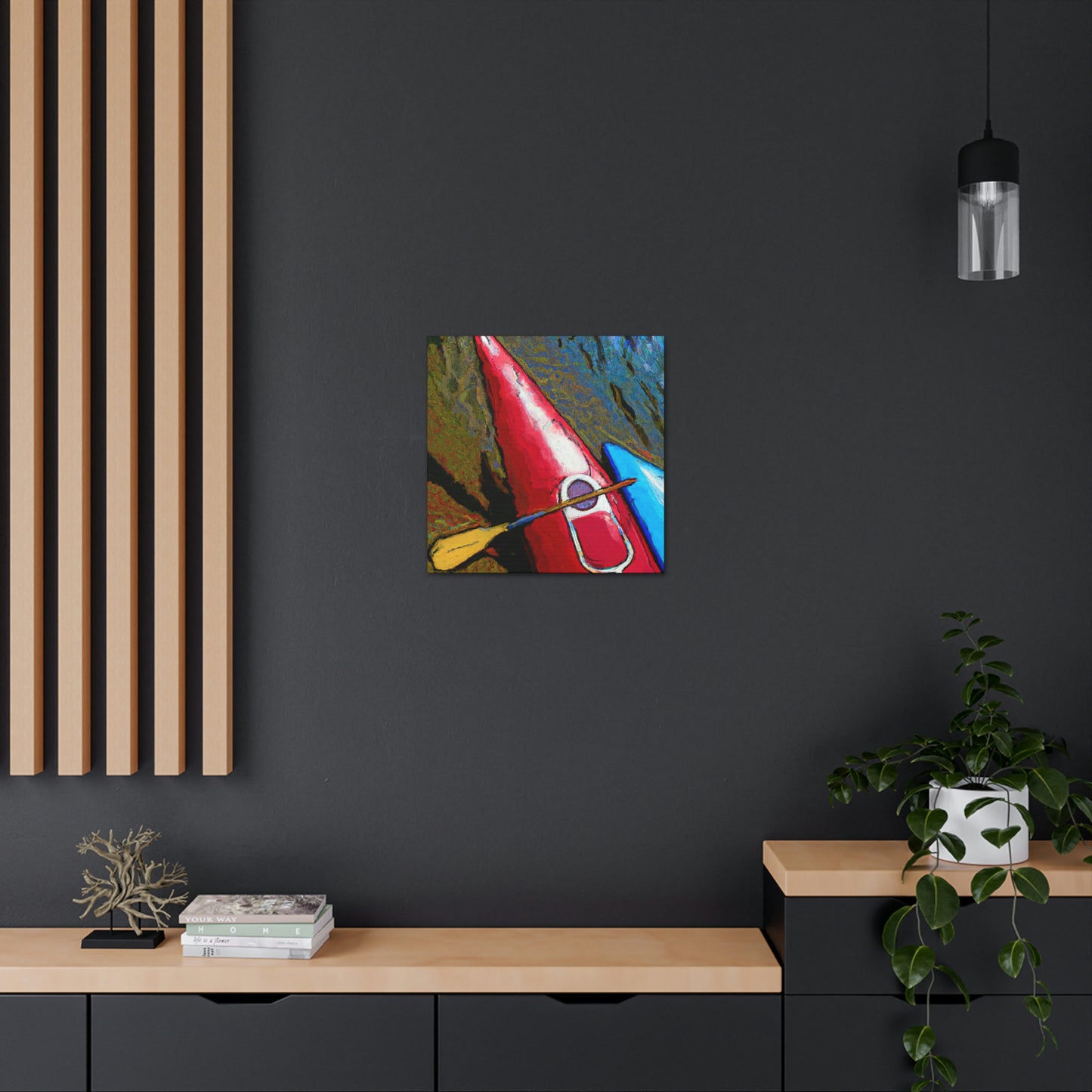 Kayak in Deco Style - Canvas