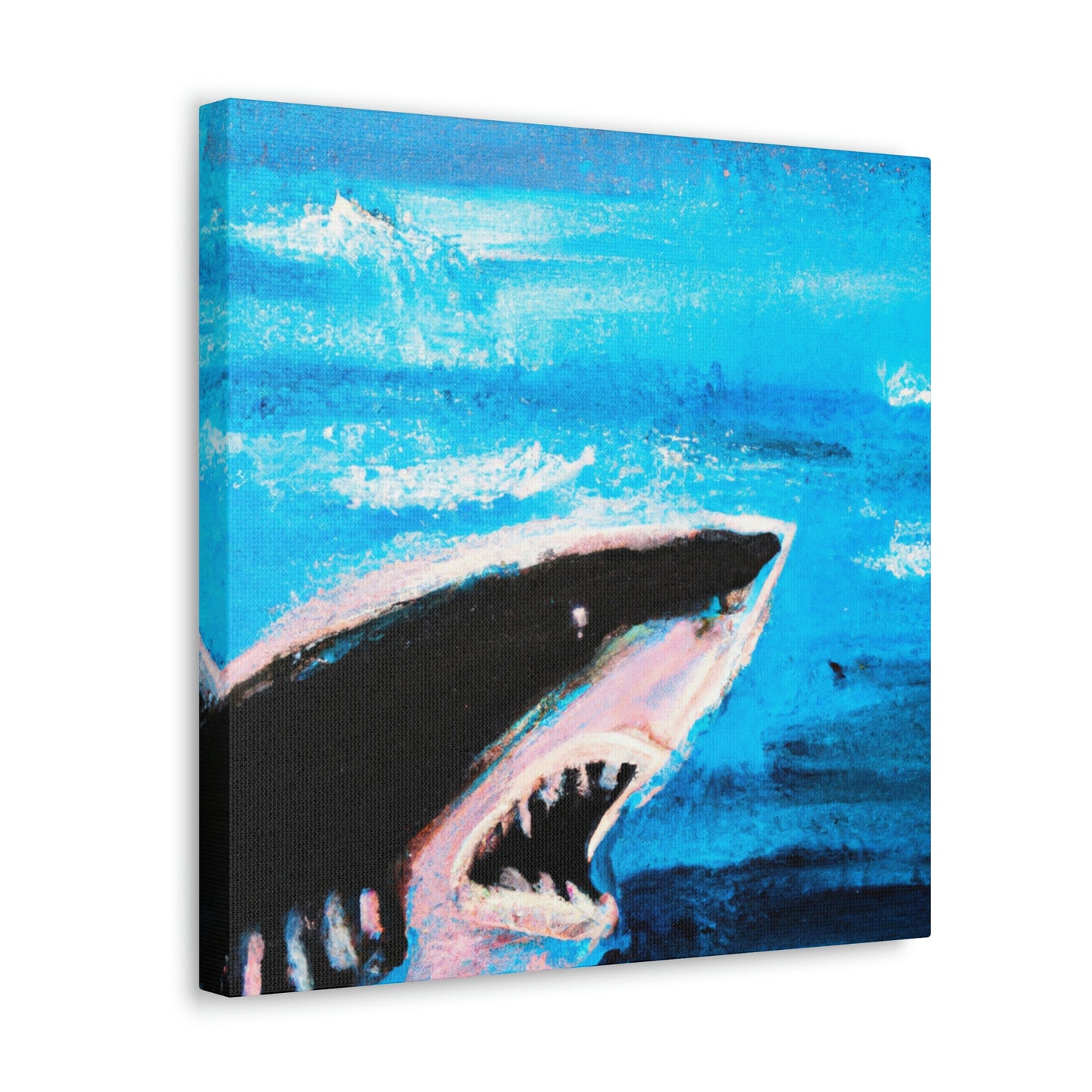 "Dangerous White Shark" - Canvas