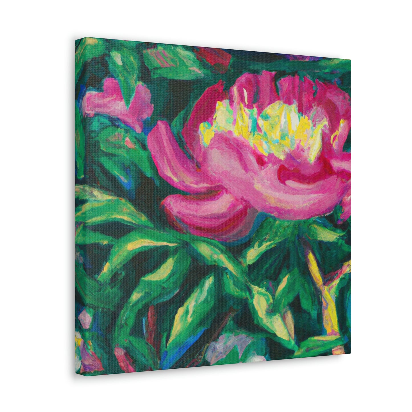 "Peony in Expressionism" - Canvas