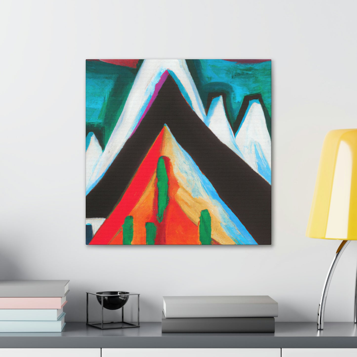 Mountain Abstract Expressionism - Canvas