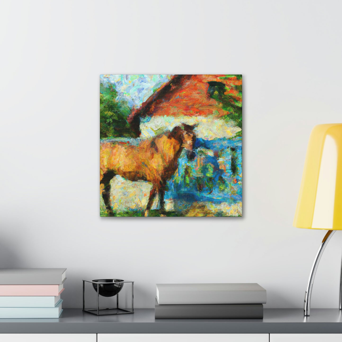 "Horse in Motion Impression" - Canvas